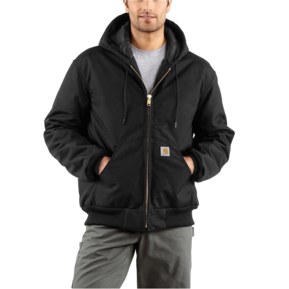 Carhartt Men's NWT J131 Thermal Lined Hooded Duck Active Jacket- Medium